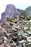 scree at Morain Lake